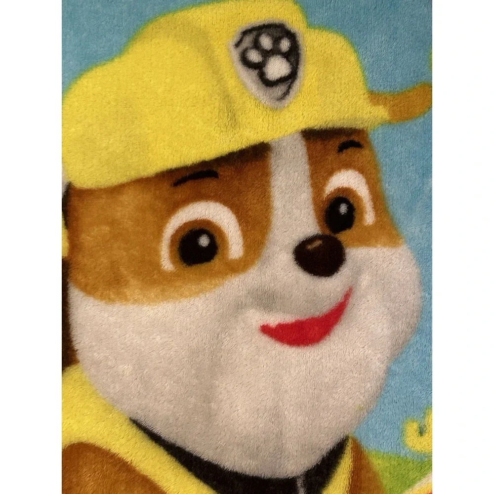 Paw Patrol Plush Blanket Marshall Chase Rubble  Great Job Pups! 2015 Toddler Bed